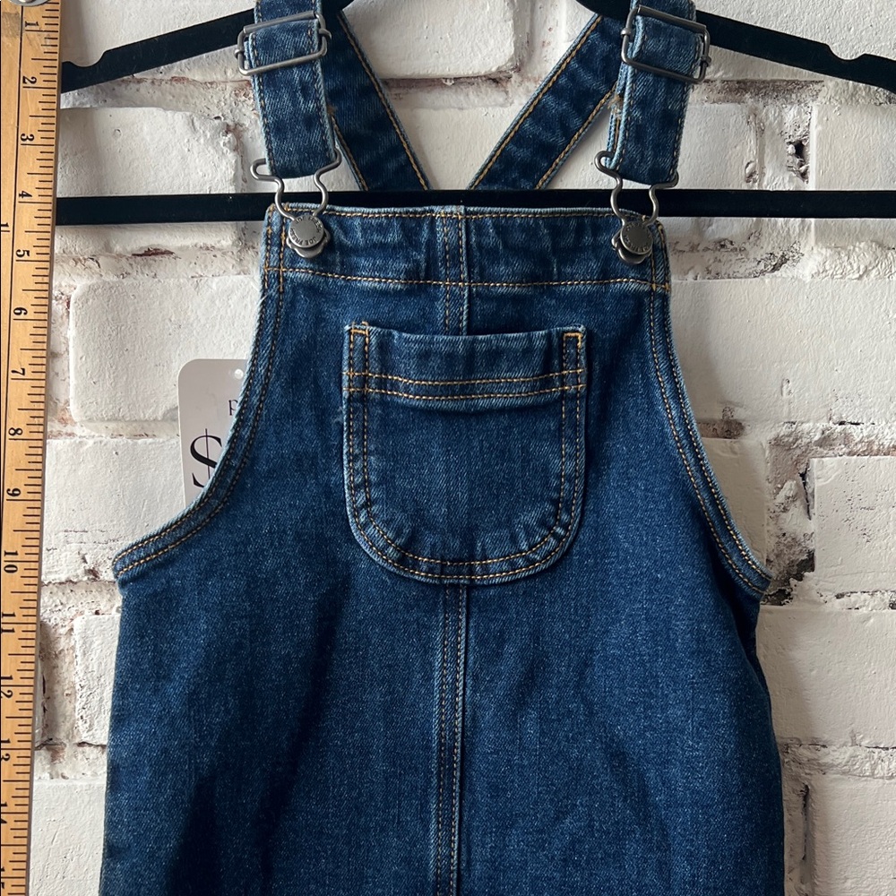 Joe Fresh Dark Blue Denim Overall Dress for Kids